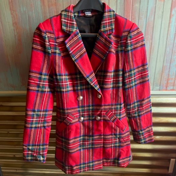 venus plaid coat